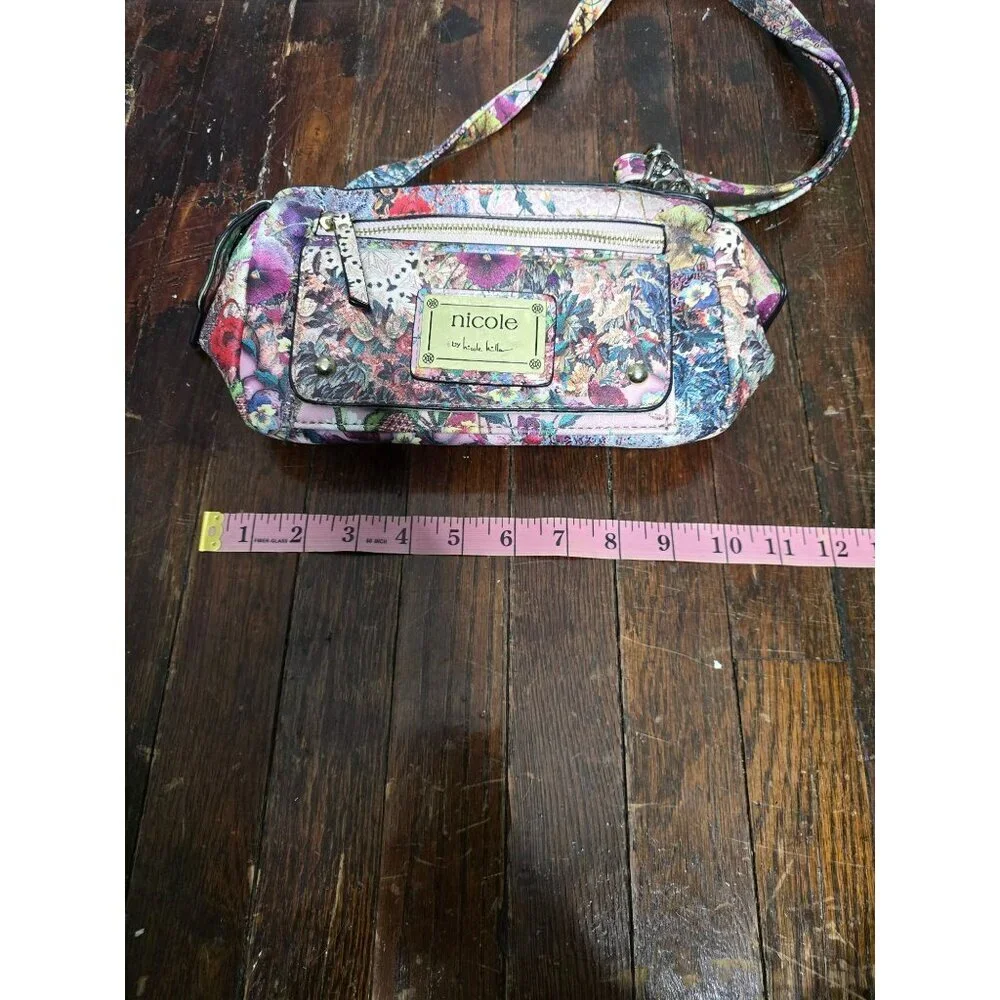 Y2K Nicole by Nicole Miller Floral Shoulder Bag Purse